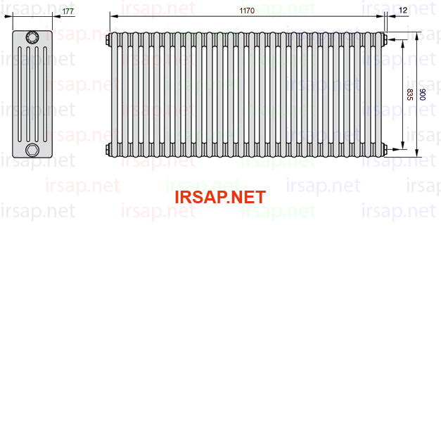 Радиатор IRSAP Tesi 50900/26 T30 CL 01